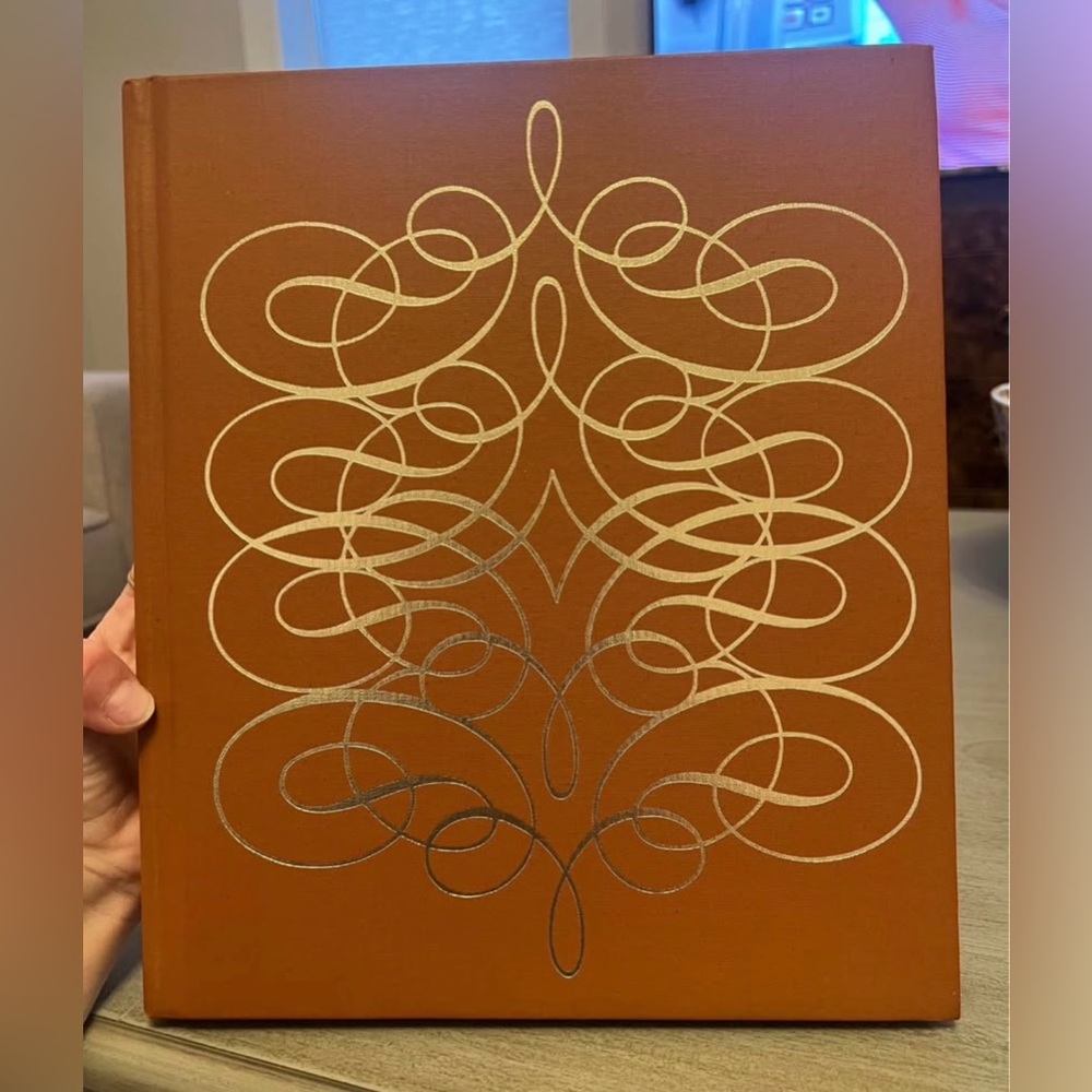 Elegant Brown Hardcover Book with Gold Design - Our World’s Heritage